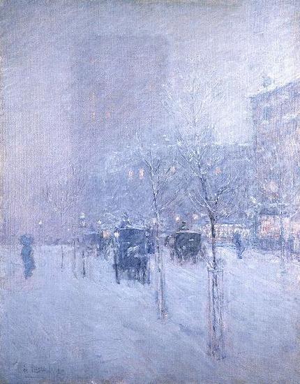 Childe Hassam Late Afternoon, New York, Winter oil painting image